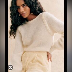 Sezane Annita Jumper in Ecru